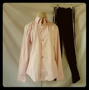 Button-down Dress Shirt w/ Sweat pants